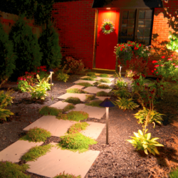 Outdoor lighting system designed by LightScapes of WNY