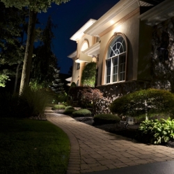 Outdoor lighting system designed by LightScapes of WNY