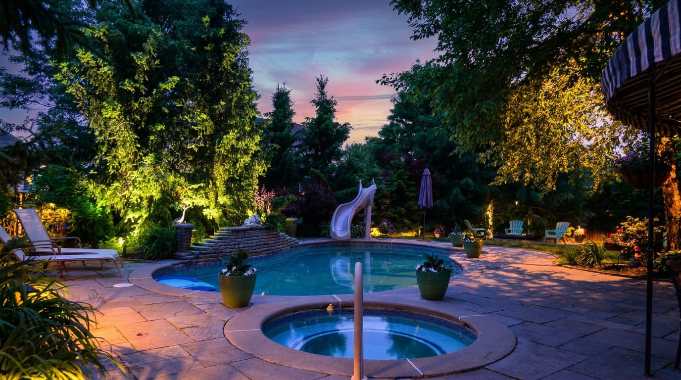 Deck, patio, and pool lighting — project 16