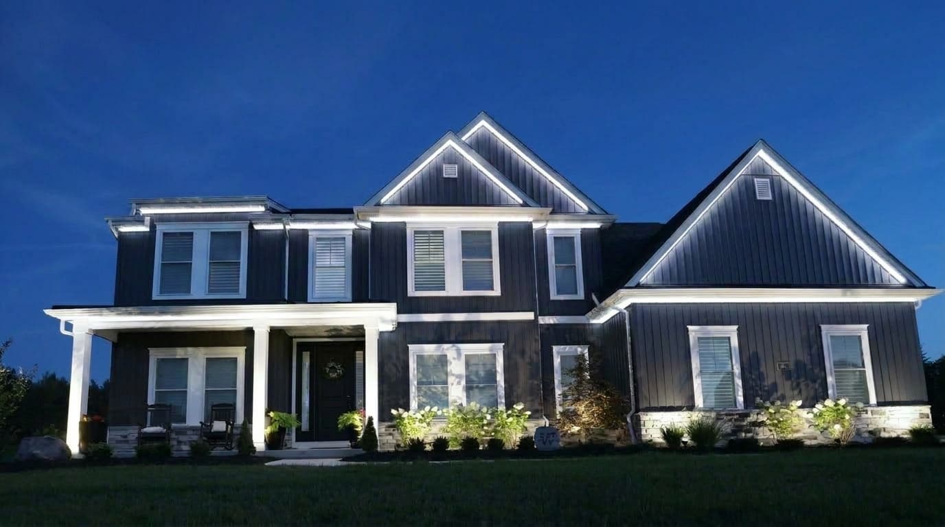 Residential landscape lighting — showcase project