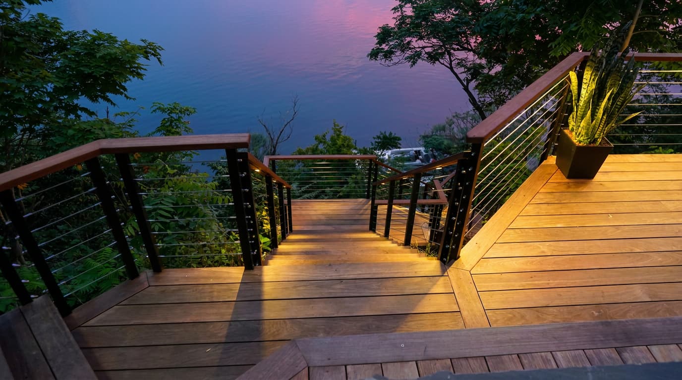 Deck and patio lighting example 11