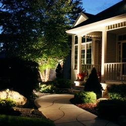 Outdoor lighting system designed by LightScapes of WNY