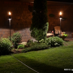 Outdoor lighting system designed by LightScapes of WNY