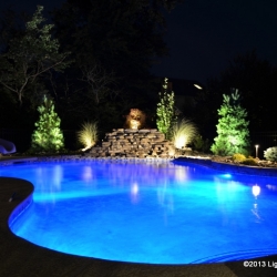 Pool lighting system designed by LightScapes of WNY