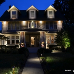 Outdoor lighting system designed by LightScapes of WNY