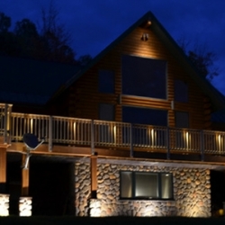 Outdoor lighting system designed by LightScapes of WNY