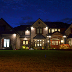 Outdoor lighting system designed by LightScapes of WNY