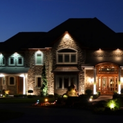 Outdoor lighting system designed by LightScapes of WNY