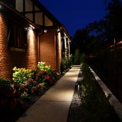 Outdoor lighting system designed by LightScapes of WNY