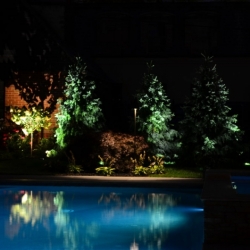 Outdoor lighting system designed by LightScapes of WNY