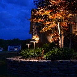 Outdoor lighting system designed by LightScapes of WNY