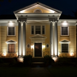 Outdoor lighting system designed by LightScapes of WNY