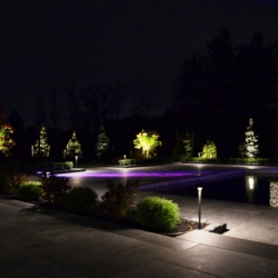 Outdoor lighting system designed by LightScapes of WNY