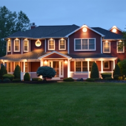 Outdoor lighting system designed by LightScapes of WNY