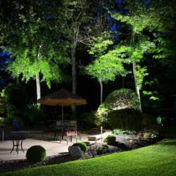 Outdoor lighting system designed by LightScapes of WNY