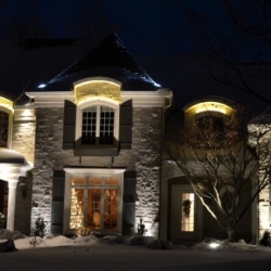 Outdoor lighting system designed by LightScapes of WNY