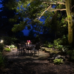 Outdoor lighting system designed by LightScapes of WNY