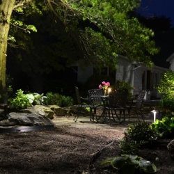 Outdoor lighting system designed by LightScapes of WNY