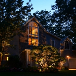 Outdoor lighting system designed by LightScapes of WNY