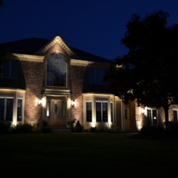 Outdoor lighting system designed by LightScapes of WNY