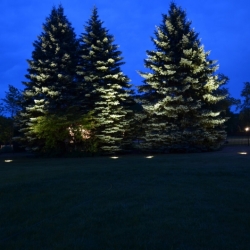 Outdoor lighting system designed by LightScapes of WNY