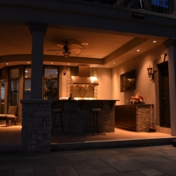 Outdoor lighting system designed by LightScapes of WNY