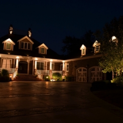 Outdoor lighting system designed by LightScapes of WNY