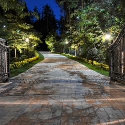 Outdoor lighting system designed by LightScapes of WNY