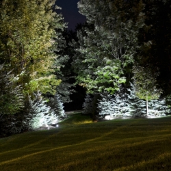 Outdoor lighting system designed by LightScapes of WNY