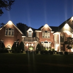 Outdoor lighting system designed by LightScapes of WNY