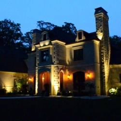 Outdoor lighting system designed by LightScapes of WNY