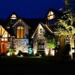 Outdoor lighting system designed by LightScapes of WNY